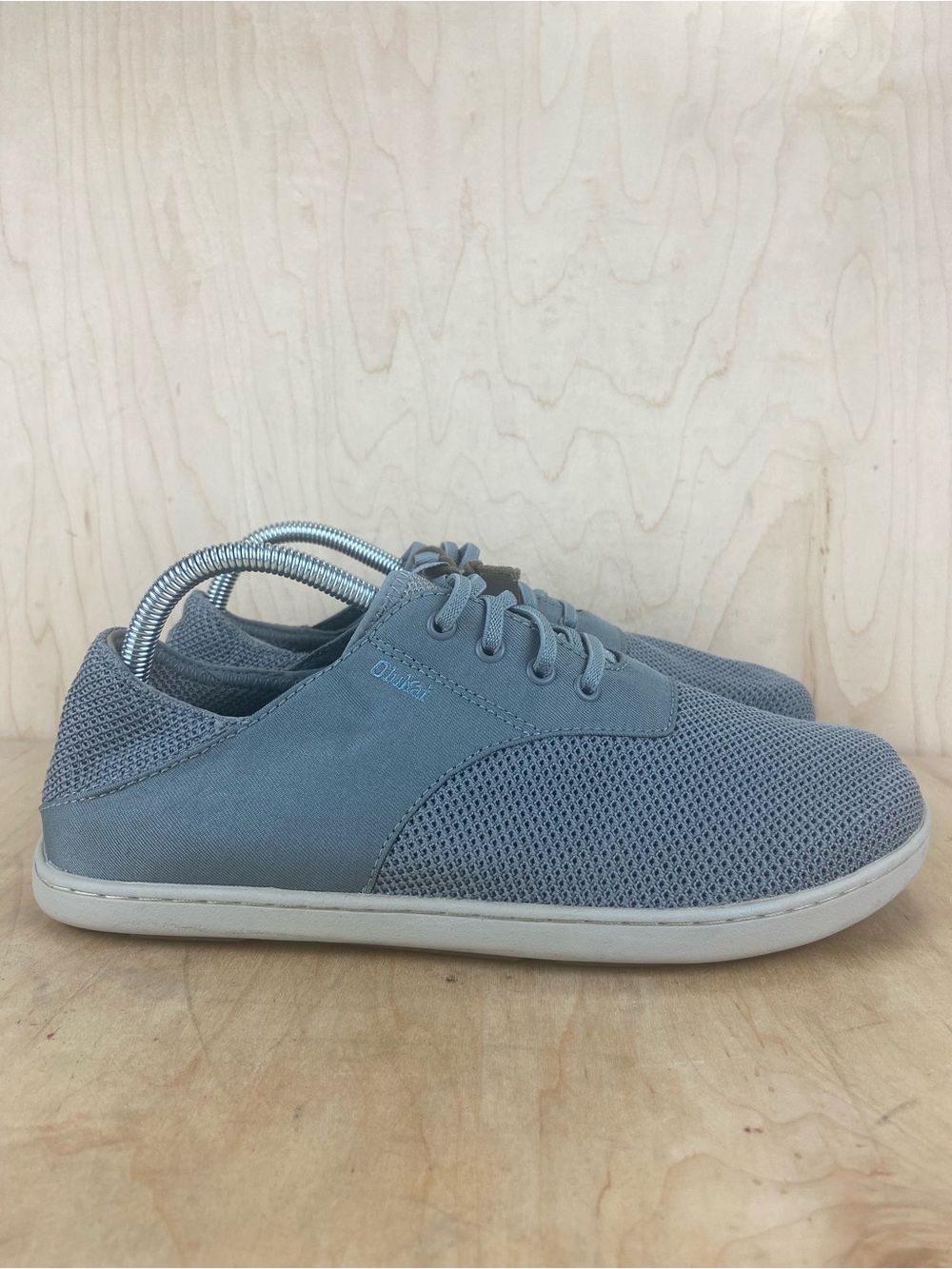 NWT OluKai Nohea Moku Men's Grey Casual Mesh Slip On Sneakers Size 8.5